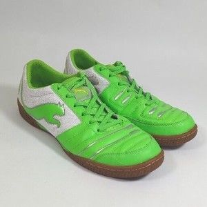 PUMA Powercat 4.12 Sala Soccer Shoe Men's size 10 Neon Green/White